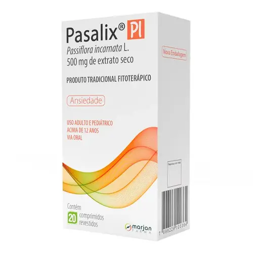 Pasalix PI 500mg 20 Comprimidos Revestidos