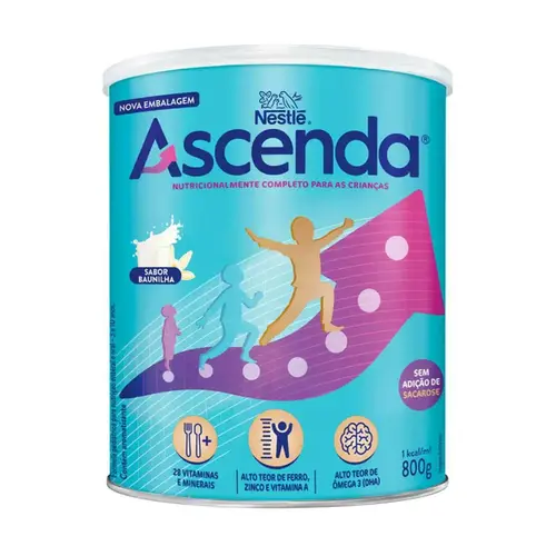 Suplemento Alimentar Infantil Ascenda Baunilha 800g - Nestlé