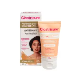 Protetor Solar Facial Cicatricure Antissinais FPS50 Cor Média 40g