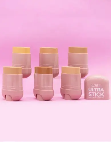 Base Facial em Bastão Pink 21 Ultra Stick - 1 Unidade