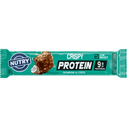 Barra de Proteína Nutry Crispy Protein Bombom de Coco 30g