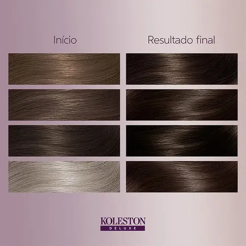 Tinta de Cabelo Koleston Deluxe 40 Castanho Médio Sem Amônia