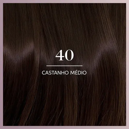 Tinta de Cabelo Koleston Deluxe 40 Castanho Médio Sem Amônia