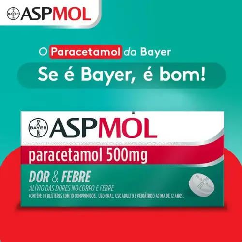Aspmol 500mg 10 Comprimidos - Bayer