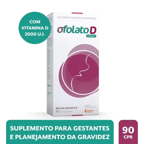 Suplemento para Gestantes Ofolato D 2000UI 90 Comprimidos