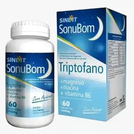 Suplemento para Dormir Sinevir Sonubom Triptofno 60 Cápsulas