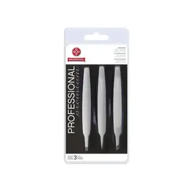 Kit Pinça de Sobrancelha Mundial BC-394 Profissional Aço 3 Unidades
