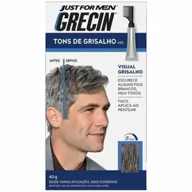 Tonalizante Masculino Grecin Tons de Grisalho Gel 40g