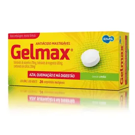 Gelmax Sabor Limão 24 Comprimidos Mastigaveis