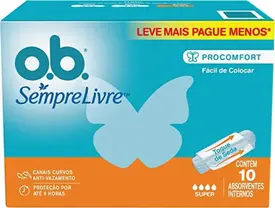 Absorvente Interno OB Sempre Livre ProComfort Super 10 Unidades