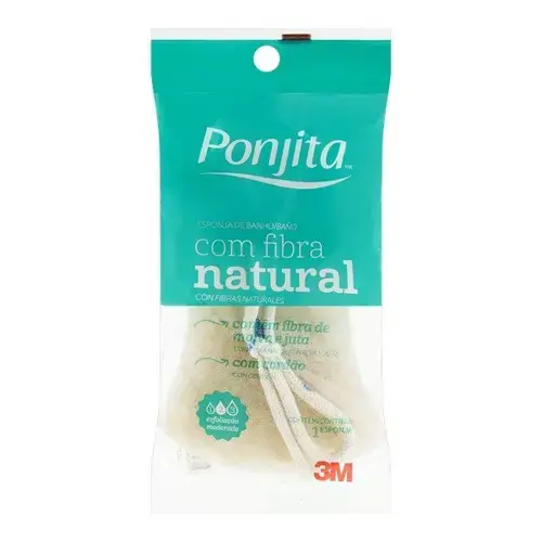Esponja de Banho Fibra Natural Ponjita 3M