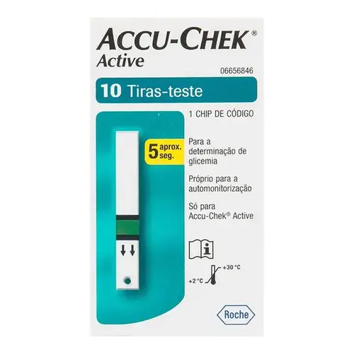 Tiras de Glicemia Accu-Chek Active 10 Unidades