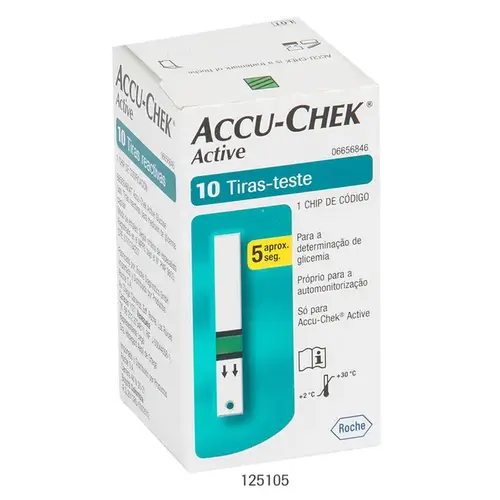 Tiras de Glicemia Accu-Chek Active 10 Unidades