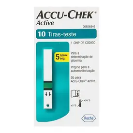 Tiras de Glicemia Accu-Chek Active 10 Unidades