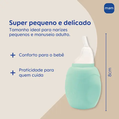 Aspirador Nasal MAM para Bebês com Silicone Extra Macio