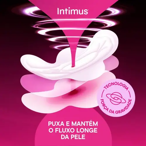 Absorvente Intimus Noturno Toda Protegida Suave com Abas 8 Unidades
