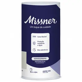 Esparadrapo Impermeável Missner Branco 10cm x 4,5m - 1 Unidade