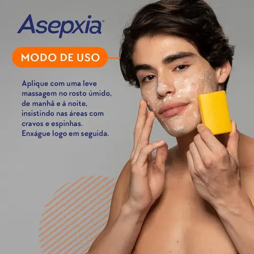 Sabonete em Barra Antiacne Asepxia Enxofre 80g