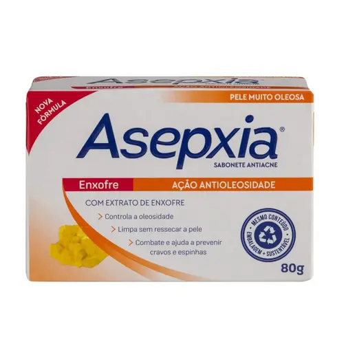 Sabonete em Barra Antiacne Asepxia Enxofre 80g