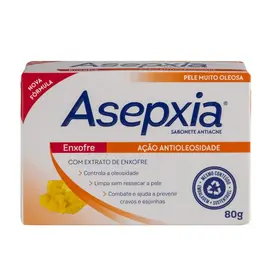 Sabonete em Barra Antiacne Asepxia Enxofre 80g