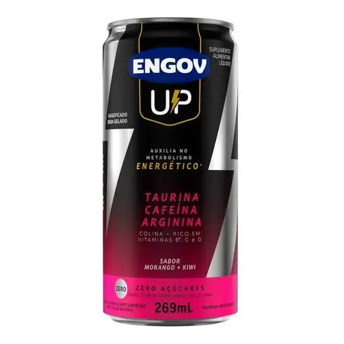 Energético Engov Up - Sabor Morango e Kiwi - Lata 269ml