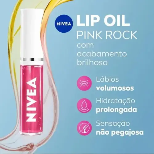 Hidratante Labial Nivea Lip Oil Pink Rock 5,5ml
