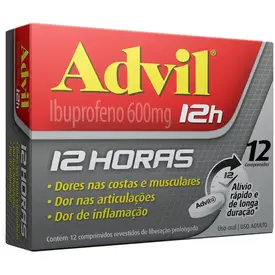 Advil 12h 600mg 12 Comprimidos