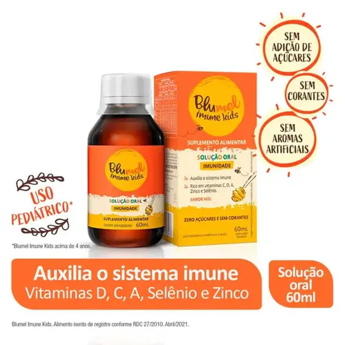 Suplemento Alimentar Infantil Blümel Imune Kids Xarope 60ml