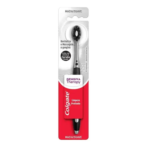 Escova de Dente Colgate Gengiva Therapy Carvão Macia - 1 Unidade