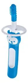 Escova de Dente para Bebês MAM Massaging Brush 3 Meses+ Azul 1 Unidade