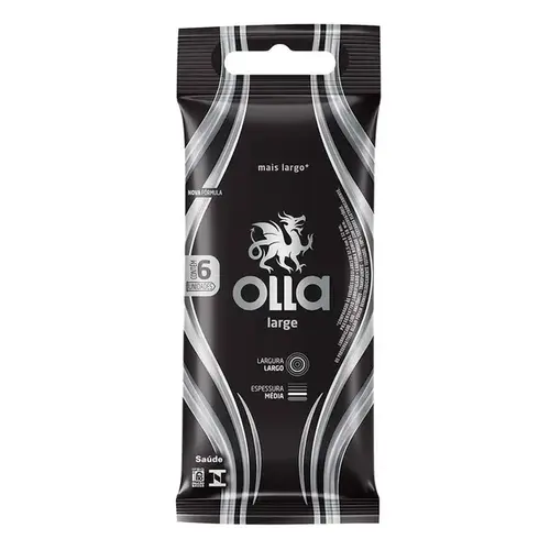 Preservativo Olla Large Mais Largo 6 Unidades