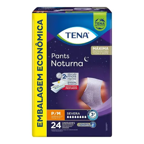 Roupa Íntima Tena Pants Noturna para M 24 Unidades