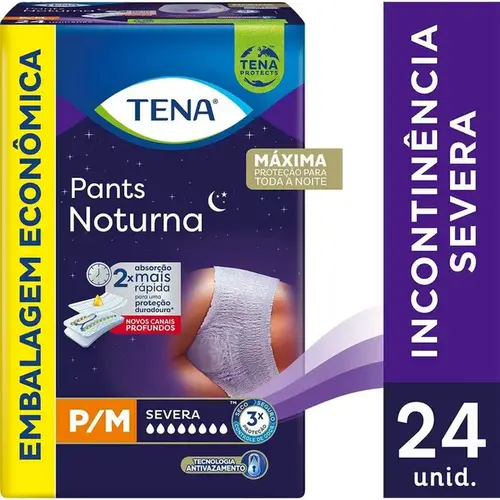 Roupa Íntima Tena Pants Noturna para M 24 Unidades