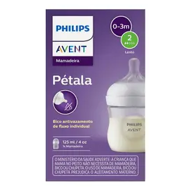 Mamadeira Philips Avent Pétala 0-3 Mêses 125ml 1 Unidade