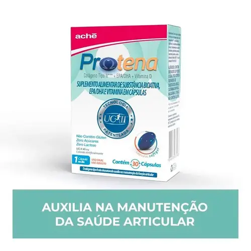 Colágeno Tipo 2 - Protena 40mg 30 Cápsulas - Aché