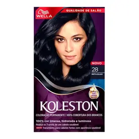 Tintura de Cabelo Koleston 28 Preto Azulado 1 Unidade