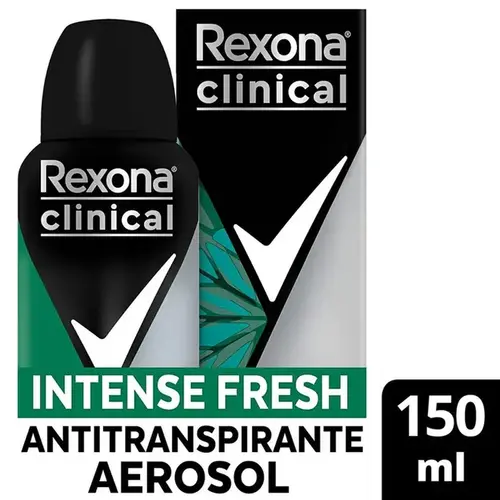 Desodorante Rexona Clinical Intense Fresh Aerosol Masculino 150g