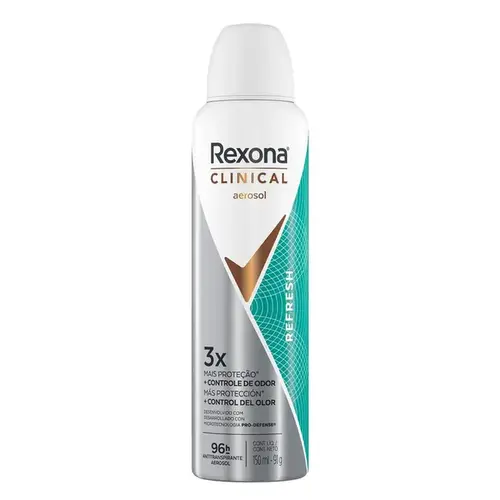 Desodorante Rexona Clinical Refresh Aerosol Feminino 150g