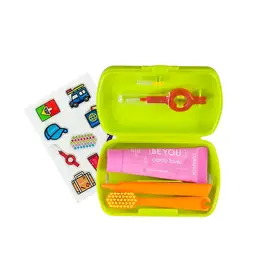 Kit de Higiene Bucal para Viagem Curaprox Travel Set - 1 Escova de Dente + Escova InterDental + Pasta de Dente 10ml