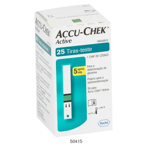 Tiras de Glicemia Accu-Chek Active 25 Unidades
