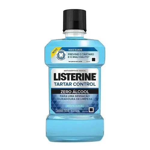 Enxaguante Bucal Listerine Tartar Control Menta Suave Zero Álcool 250ml