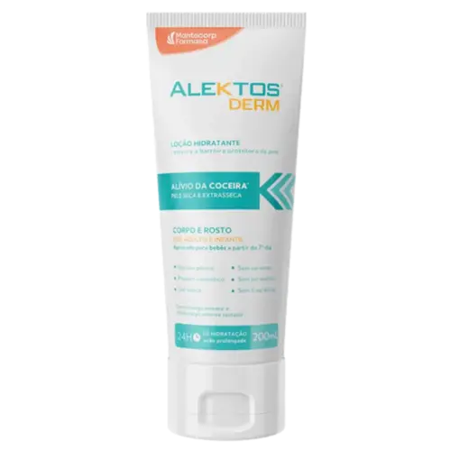 Loção Corporal e Facial Hidratante Alektos Derm Sem perfume 200ml