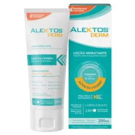 Loção Corporal e Facial Hidratante Alektos Derm Sem perfume 200ml