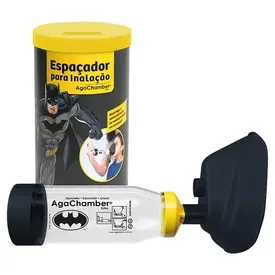 Espaçador para Inalação Infantil Batman AgaChamber - 1 Unidade