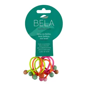 Elástico de Cabelo Neon com 6 Unidades - Bela Collection