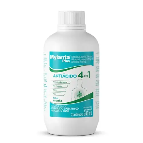 Mylanta Plus Sabor Menta 240ml Suspensão Oral