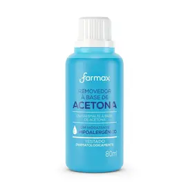 Removedor de Esmalte Farmax a Base de Acetona 80ml