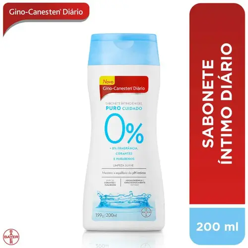 Sabonete Líquido Íntimo Gino-Canesten Puro Cuidado 200ml