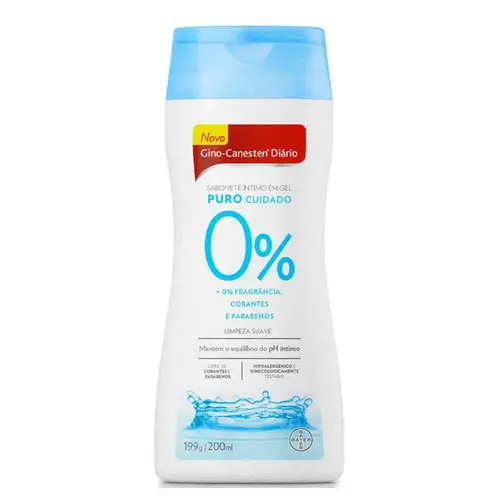 Sabonete Líquido Íntimo Gino-Canesten Puro Cuidado 200ml