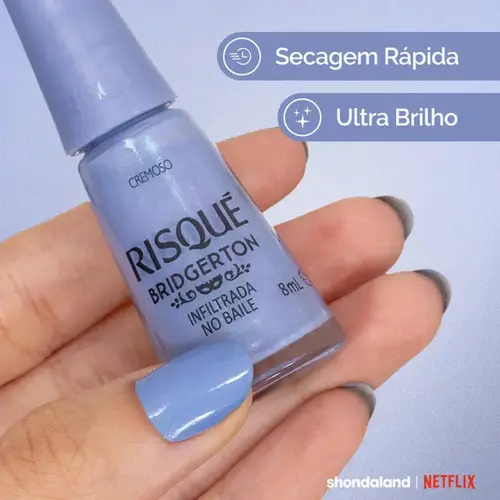 Esmalte Risqué Bridgerton Cremoso Infiltrada no Baile 8ml